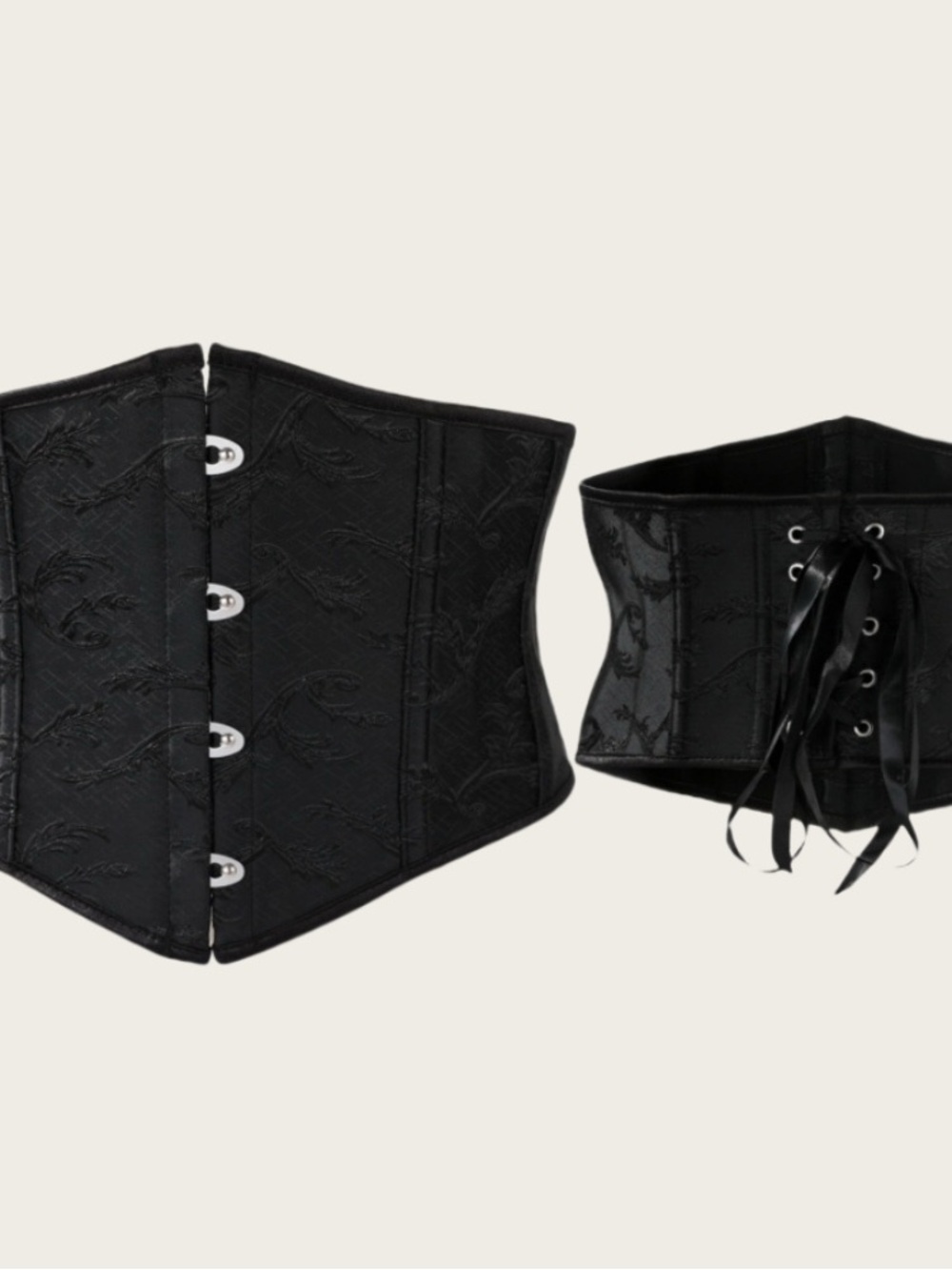 Black Waist Cincher Corset Belt - Unbranded